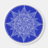 Blue Mandala Magnet (Vorne)