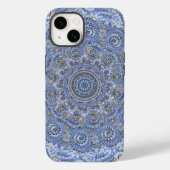 Blue Mandala mit Strandleben Case-Mate iPhone Hülle (Rückseite)