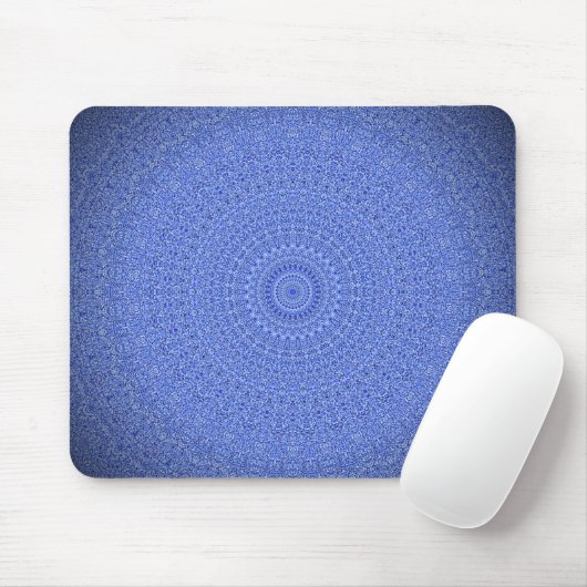 Blue Mandala Mousepad (Mit Mouse)