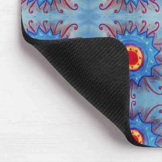 Blue mandala Mousepad (Ecke)