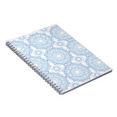 Blue Mandala Muster Spiral Notebook Notizblock (Rechte Seite)