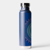 Blue Mandala Name Trinkflasche (Rechts)