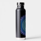 Blue Mandala Name Trinkflasche (Rechts)