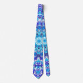 Blue Mandala Neck Tie Krawatte (Vorderseite)