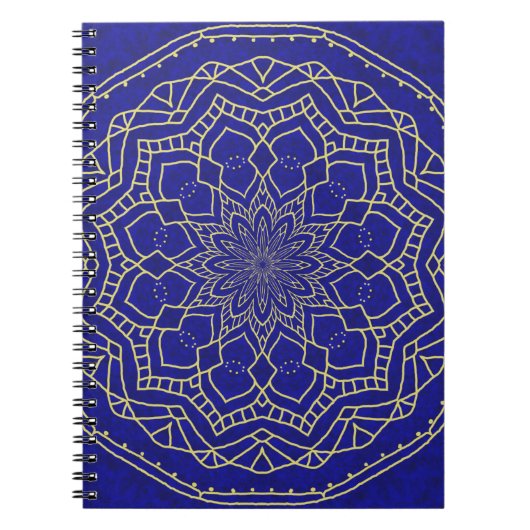 Blue Mandala Notizblock (Vorderseite)