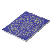 Blue Mandala Notizblock (Rotiert)
