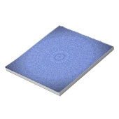 Blue Mandala Notizblock (Rotiert)