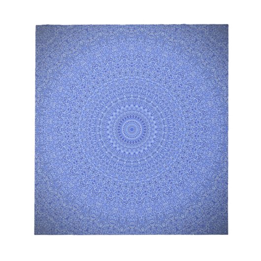 Blue Mandala Notizblock (Vorderseite)