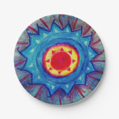 Blue Mandala Paper Teller (Vorderseite)