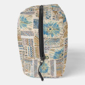 Blue Mandala Patchwork Toilettenbeutel Waschbeutel (Rechts)