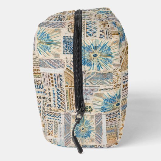 Blue Mandala Patchwork Toilettenbeutel Waschbeutel (Rechts)