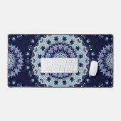 Blue Mandala Pattern Schreibtischunterlage (Tastatur & Maus)
