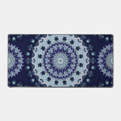 Blue Mandala Pattern Schreibtischunterlage (Vorderseite)