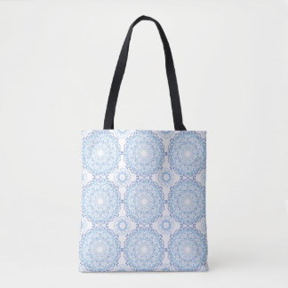 Blue Mandala Pattern Tote Bag Tasche
