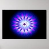 Blue Mandala Poster (Vorne)