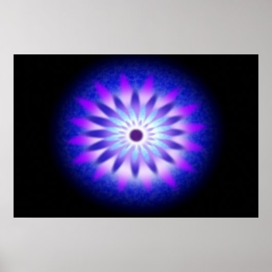 Blue Mandala Poster (Vorne)
