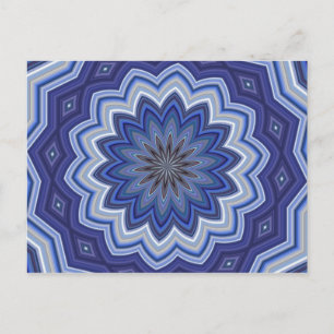 Blue Mandala Postkarte
