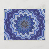 Blue Mandala Postkarte (Vorderseite)