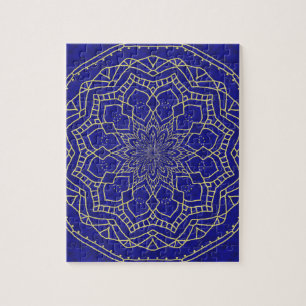 Blue Mandala Puzzle