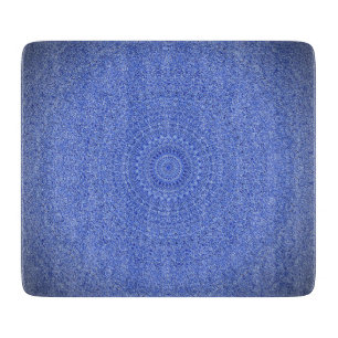Blue Mandala Schneidebrett