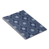 Blue Mandala Spiral Foto Notebook Notizblock (Rechte Seite)