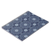 Blue Mandala Spiral Foto Notebook Notizblock (Linke Seite)