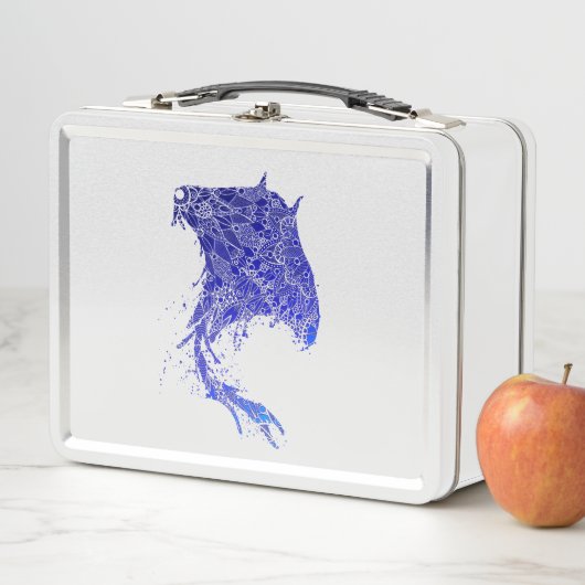 Blue Mandala Stingray Metall Brotdose (Beispiel)