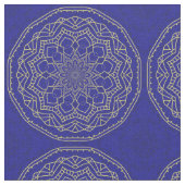 Blue Mandala Stoff (Nahaufnahme)