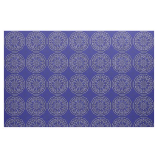 Blue Mandala Stoff (Fat Quarter (45,7 x 55,9 cm))