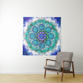 Blue mandala Tapestry Wandteppich (Beispiel)