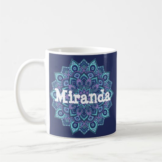 Blue Mandala Tasse (Links)