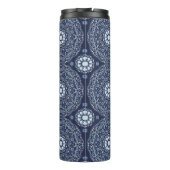 Blue Mandala Thermal Tumbler Thermosbecher (Rückseite)