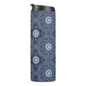 Blue Mandala Thermal Tumbler Thermosbecher (Nach rechts gedreht)