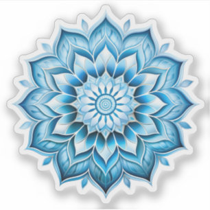 Blue Mandala Vinyl Aufkleber