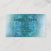 Blue Mandala Visitenkarte (Rückseite)