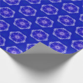 Blue Mandala Wrapping Paper Geschenkpapier (Ecke)