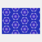 Blue Mandala Wrapping Paper Sheets Geschenkpapier Set (Vorderseite 2)