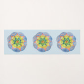 Blue Mandala Yoga Mat Yogamatte (Rückseite (Horizontal))