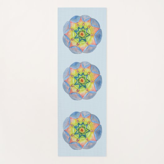Blue Mandala Yoga Mat Yogamatte (Vorderseite)