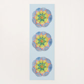 Blue Mandala Yoga Mat Yogamatte (Rückseite)