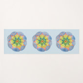 Blue Mandala Yoga Mat Yogamatte (Vorderseite (Horizontal))