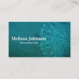 Blue Mandala Yoga Meditation Terminkarte