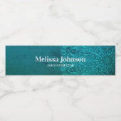 Blue Mandala Yoga Meditation Wasserflaschenetikett (Einzelnes Label)