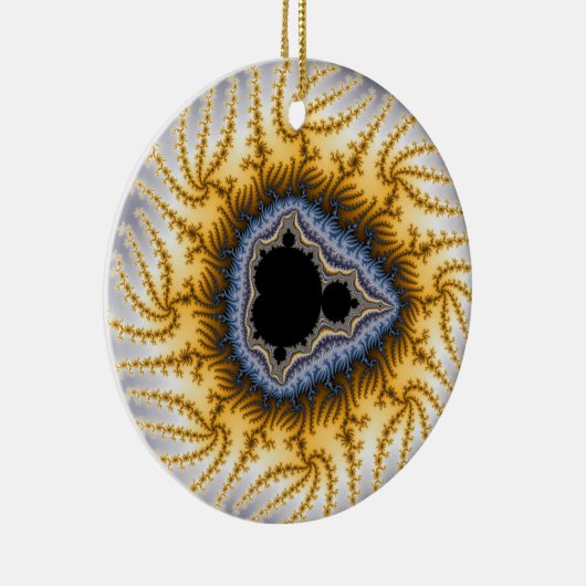 Blue Mandel Christmas Ornament (Rechts)