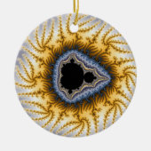 Blue Mandel Christmas Ornament (Vorne)