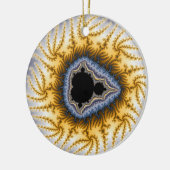 Blue Mandel Christmas Ornament (Links)