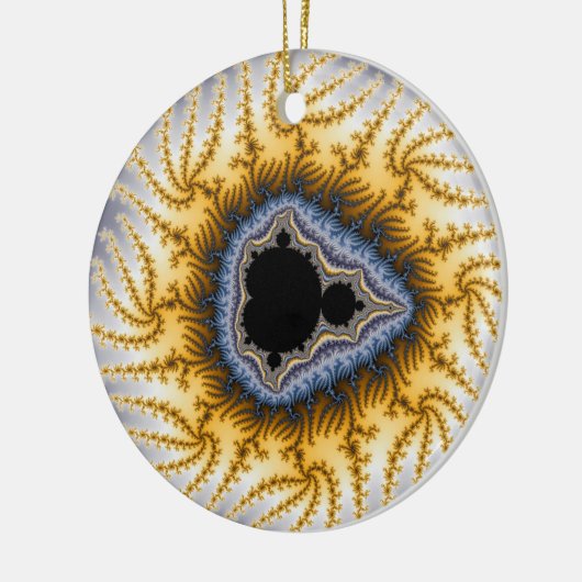 Blue Mandel Christmas Ornament (Links)