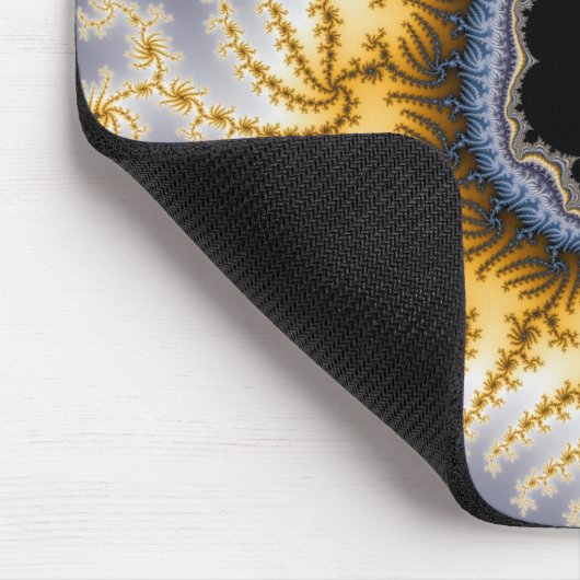 Blue Mandel - Fraktal Mousepad (Ecke)