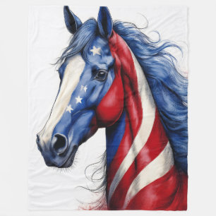 Blue Mane American Horse Fleecedecke