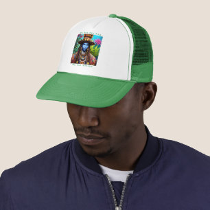 Blue Man's Majestic Dreadlocks Trucker Cap Truckerkappe